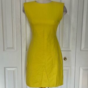 Massimo Dutti Vibrant Yellow Mini Dress
